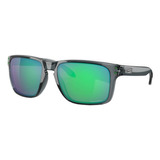 Anteojos De Sol Oakley Holbrook Xl Extra Large Con Marco De O Matter Color Crystal Black, Lente Jade De Plutonite Prizm, Varilla Crystal Black De O Matter - Oo9417