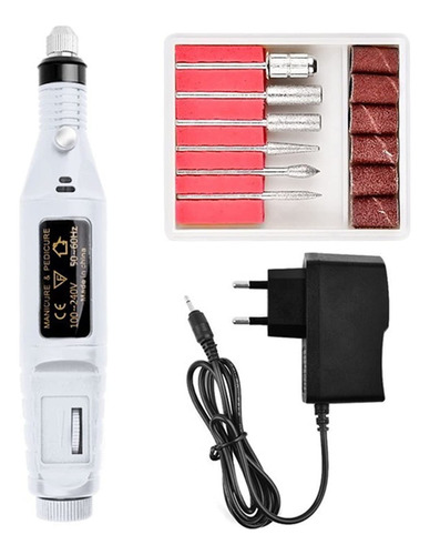 Kit Pulidor De Uñas Electrico Removedor Acrilico Manicure