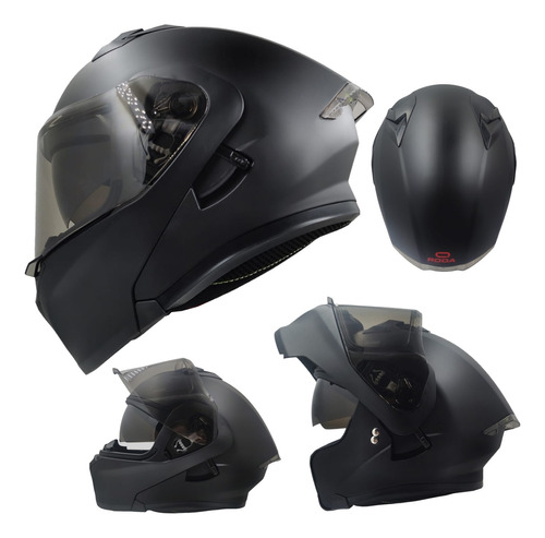 Casco Moto Certificado Abatible Roda Mica Night Vision