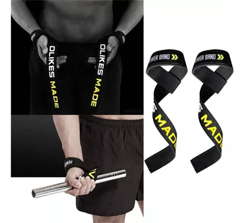 Straps Lujo Gym Mancuernas Pesas Crossfit Gimnasio Ejercicio