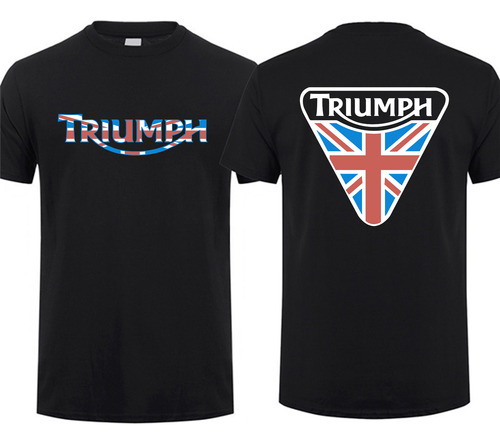 Camiseta Con Motivo De La Moto Británica Triumph
