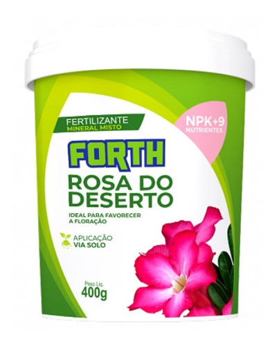 Adubo Fertilizante Forth Rosa Do Deserto 400g Floração Flor