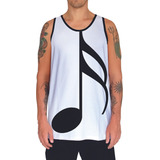 Camiseta Regata Notas Musicais Musica Som Clave Sol Fa Do 7