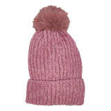 Gorro De Lana Bebé Invierno Pompon Con Corderito Abrigado