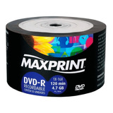 Disco Virgem Dvd-r Maxprint De 16x Por 50 Unidades