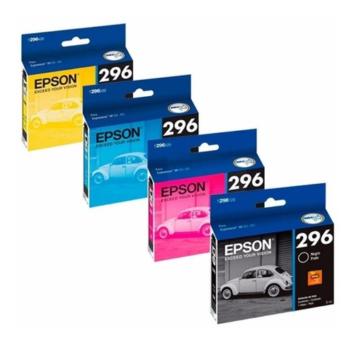 Cartuchos Epson 296 Originales Xp231 431 241 X4 Caja Cerrada