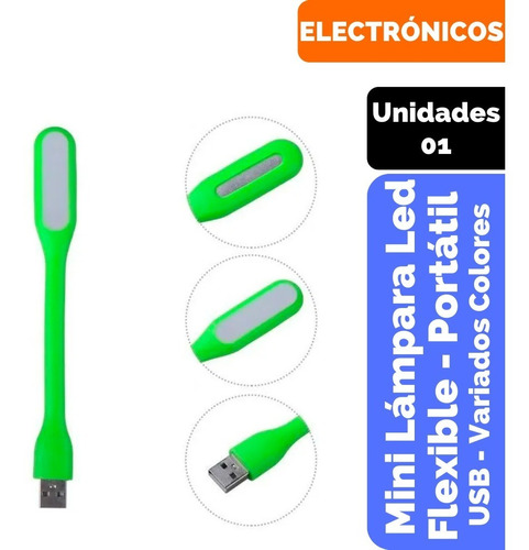 Mini Lámpara Led Flexible Y Portátil Para Usb | Dugu