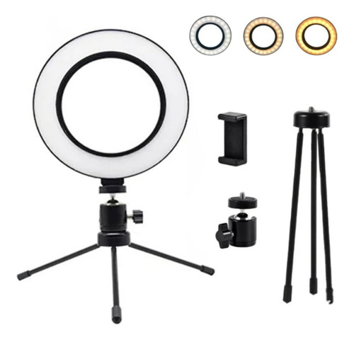 Ringlight 8 Led Premium + Tripe + Suporte Promoção Hinglight