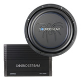 Sub Woofer Soundstream 15 2200w + Potencia 1ch 2500w Clase D