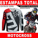 Artes Camisetas Motocross Sublimação Estampas Mockups Moto