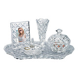 Godinger Shannon Crystal Vanity Set