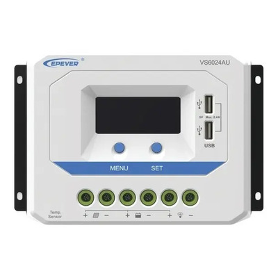 Controlador De Carga Solar  Pwm 60a - 12\u002F24v, Usb, Epever | MercadoLibre