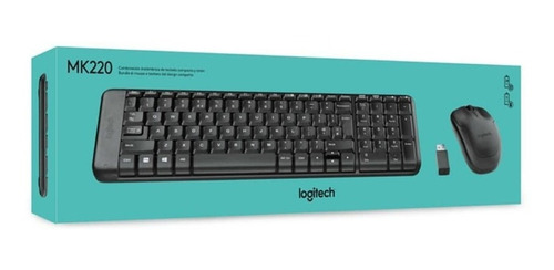 Kit Teclado Y Mouse Logitech Mk220 Inalambrico Pc Rosario