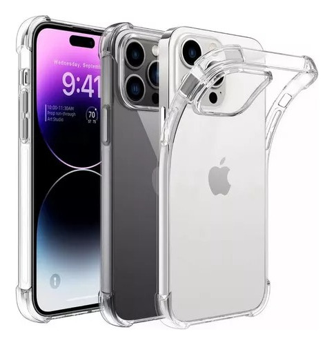 Funda Tpu Para iPhone 15 15 Pro Max + Film Hidrogel Mate