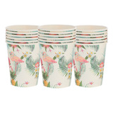 Vasos De Fiesta Hawaianos, Tartas Con Flamencos, Papel Wai