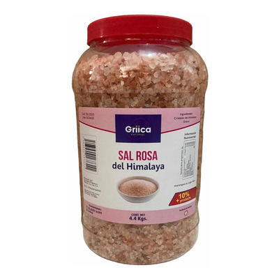 Sal Rosa Del Himalaya Natural Organica en grano 4 Kg | MercadoLibre