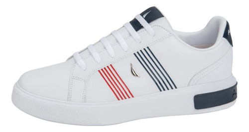 Tenis Nautica Yken Caballero Blancos Casual