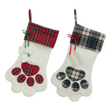 Navidad Mascota Perro Patas Calcetines Colgante Bolsa Dulces