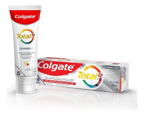 Atacado C/36 Creme Dental Colgate Total 12 Clean Mint 90g 