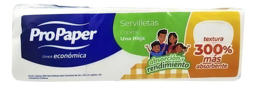 Servilletas Cocktail 300un Propaper