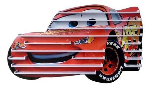 Exhibidor Para Autos A Escala 70 X45 Cars Rayo Mcqueen