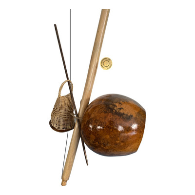 新品 ビリンバウ中サイズ / Berimbau médio カシシ、バケッタ付き