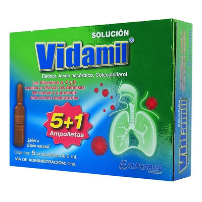Vidamil Solución, 5 Ampolletas 3 Ml | MercadoLibre
