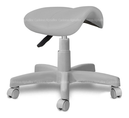 Cadeira Mocho Sela Estética Odontologia Base Cinza Rv