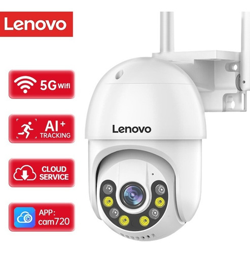 Câmera De Segurança Lenovo Wi-fi 3mp Ptz