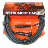 Cable Para Instrumento Daddario Pwgra20 Conector Recto 6 M.