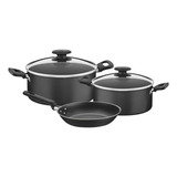 Set Batería Cocina Loreto Cacerola Sarten 5 Pz. | Tramontina