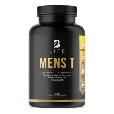 Testosterona Hombre 180 Cápsulas con Fenogreco B Life Sabor Sin sabor | Meses sin interés
