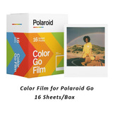 16 Folhas Polaroid Go Color Film Quadro Branco Para Câmera G