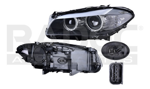 Faro Bmw Serie 5 10-13 Elec C/motor C/leds P/f Xen S/f Izq