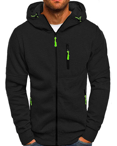 Sudadera Hombre Con Capucha Deportiva Con Cierre Hoodie