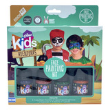 Glow Kids Kit Maquillaje Al Agua Artístico Infantil