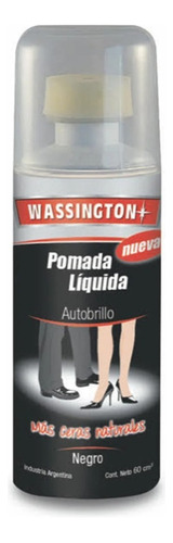 Wassington Pomada Líquida Para Zapato Negro 60c