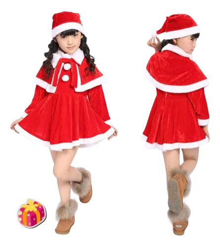 Vestido De Pascuerita Para Niñas, Traje Navidad