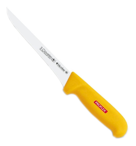 Cuchillo Proflex 15cm Mgo.amarillo Deshuesar 3 Claveles 8145