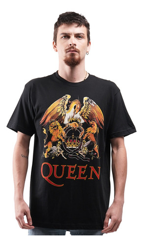 Camiseta Queen Escudo Color Rock Activity