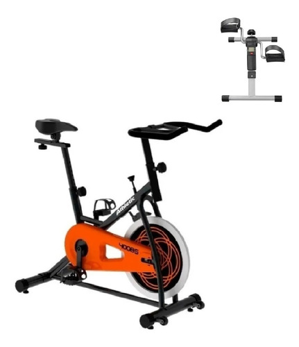 Bicicleta De Spinning Athletic 400bs Mg + Mini Bike Plegable