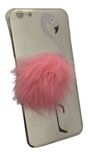 Capa Espelhada Flamingo Rosa Para iPhone 6 6s 7 8 Plus