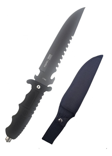 Cuchillo Tactico Militar Caza Con Rompe Vidrio Y Funda 778a