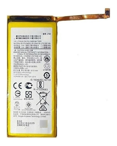 Batería Battery Para Motorola Moto G6 Plus Jt40