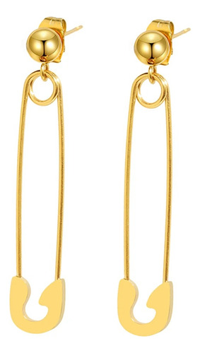 Aretes Pendientes Pin Pasador Acero Inoxidable Mujeres 1 Par