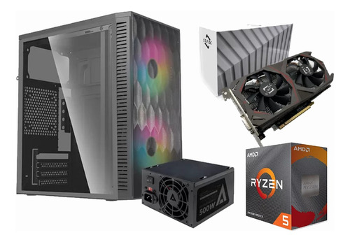 Pc Gamer Ryzen 5 4500 16 Gb De Ram Rx 580 8gb Ssd 500 Gb M.2