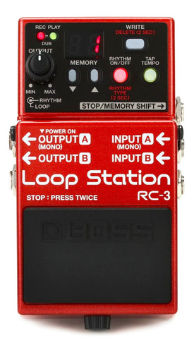 Pedal De Loop Boss Rc-3 Rc3 Loop Station Nuevo Guitarra Bajo