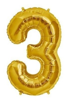 Globo Numeros Por 1 Unidad 40 Cm Apto Aire Comun