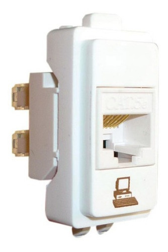 Paquete De 5 Toma De Datos Rj45 Blanco Cat.5e Marisio