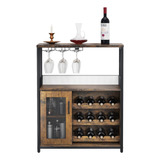 Armario Para Bar De Vinos Con Estante Desmontable Para Vinos